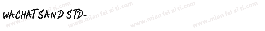 wachat sand std字体转换